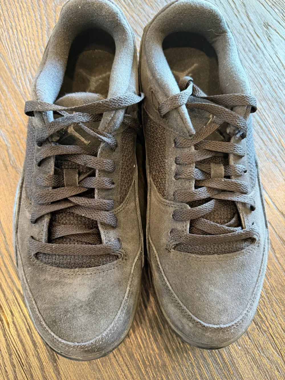 Jordan Flight Court Black/Anthracite Men’s Low Top Lace-Up Suede size 9.5